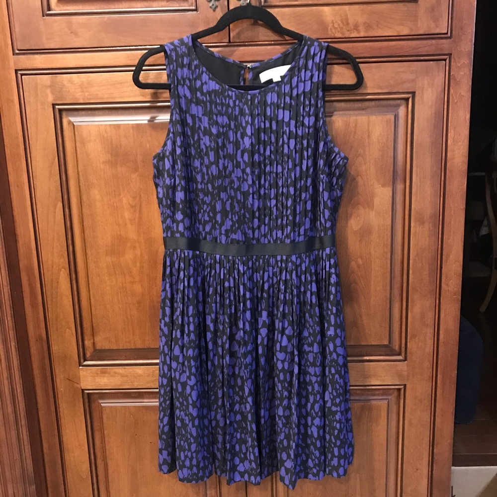 PRICE DROP Ann Taylor Loft Purple and Black Dress